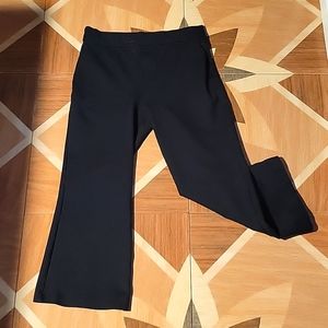 SPANX Stretch Ankle Cropped Pants Black Large